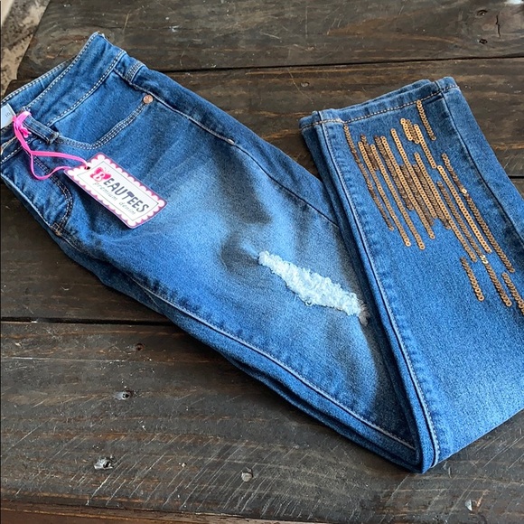 3/$27 Beautees jeans for girls - Picture 1 of 3